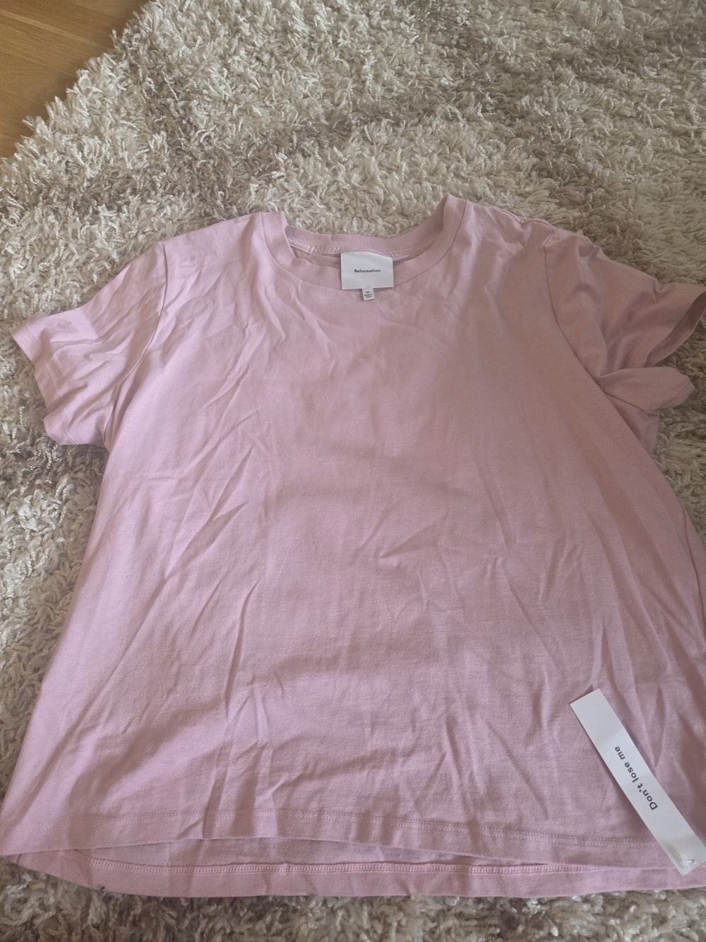 Reformation Pink Short Sleeve Tee